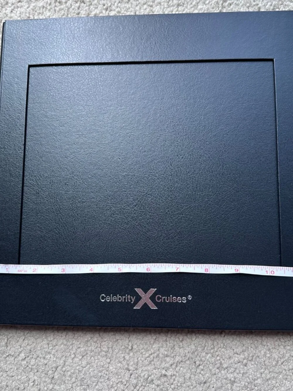 Celebrity Cruises Double-Hinged Table Top Photo Black Picture Frame